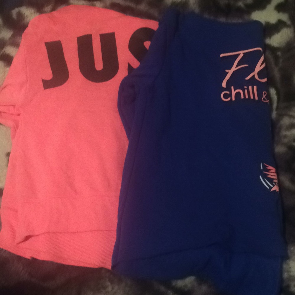 Set of 2 Justice hoodies